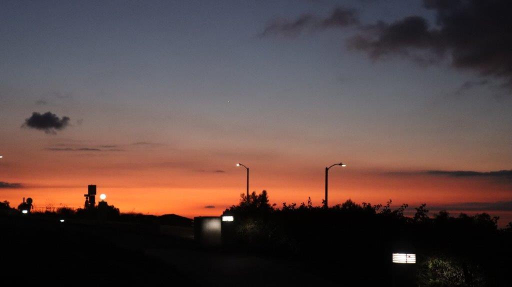 A street lights and trees at sunset

AI-generated content may be incorrect.