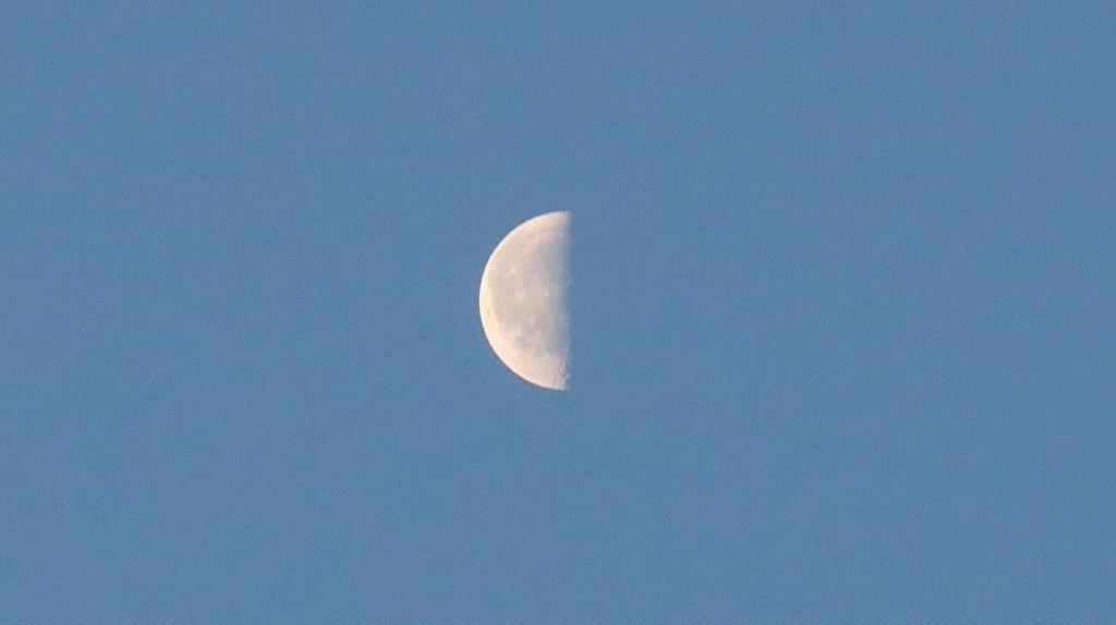 A half moon in a blue sky

AI-generated content may be incorrect.