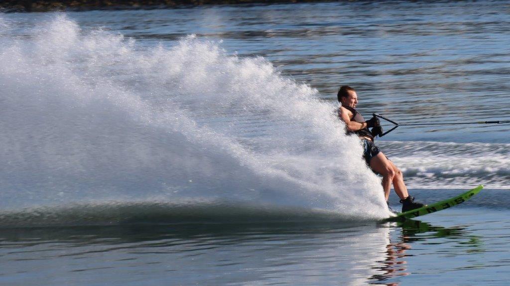 A person on a wakeboard

Description automatically generated