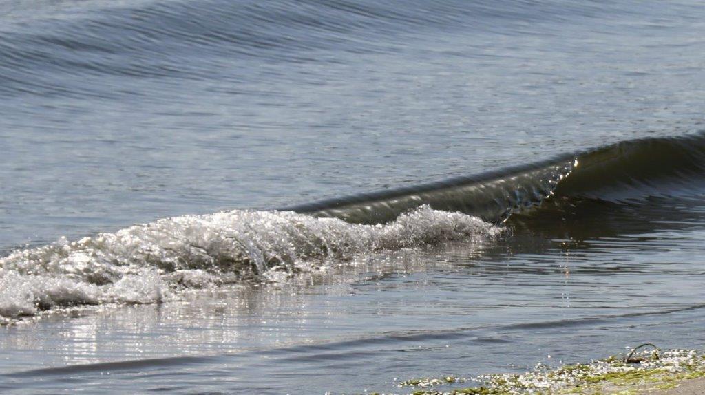 A wave rolling in the water

Description automatically generated