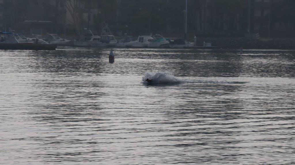 A person in a boat in the water

Description automatically generated